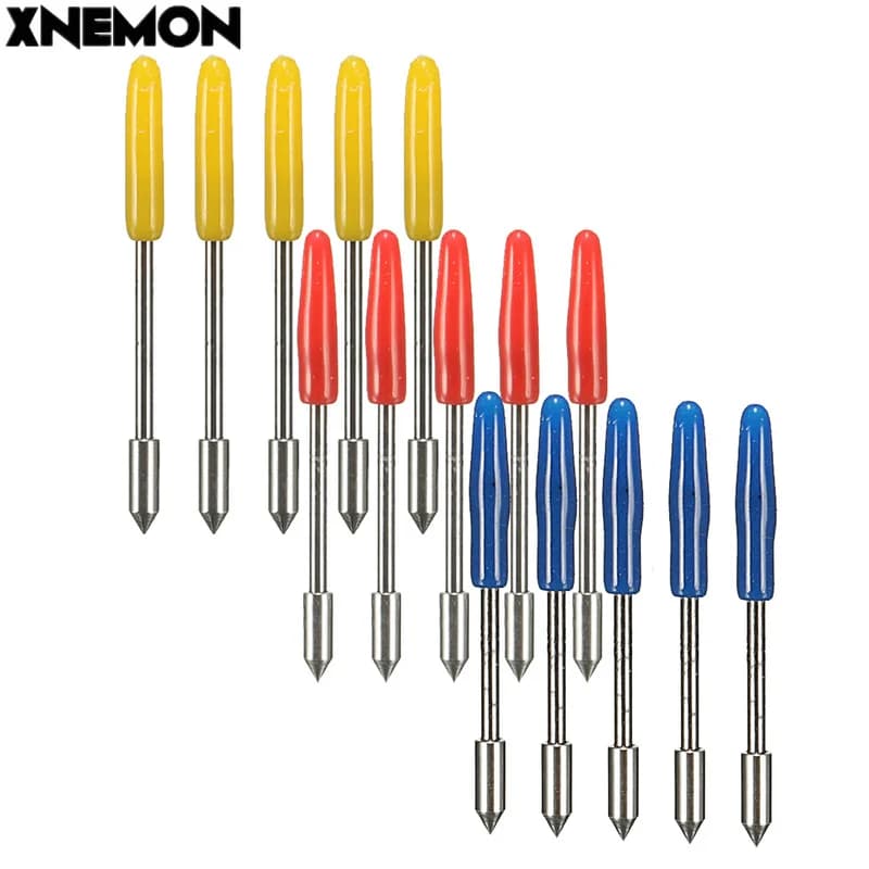 XNEMON 5 lame per macchina per incidere per plotter da taglio per vinile Graphtec CB09 diametro della maniglia: 1 mm lunghezza totale: 20 mm