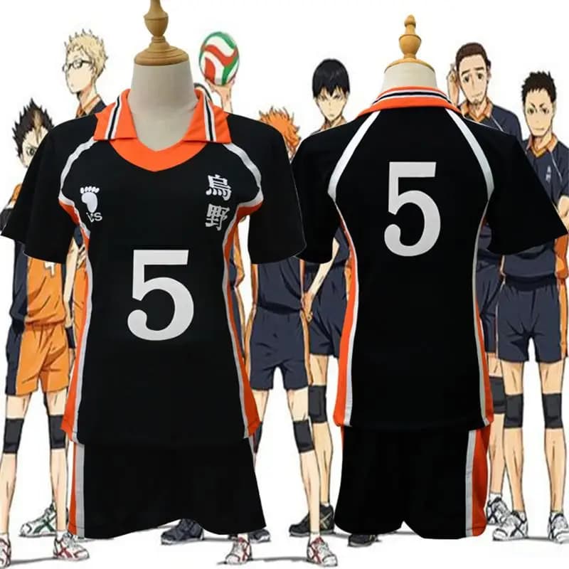 Anime Haikyuu Costume Cosplay Karasuno High School pallavolo Club Hinata Shyouyou Sportswear Summer top Shorts Suit 4XL 5XL