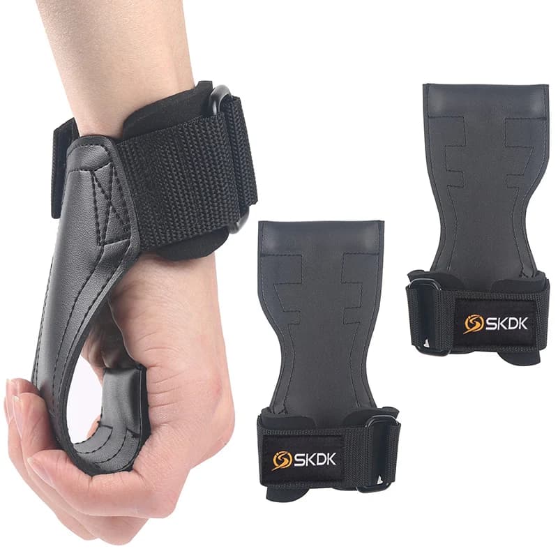 SKDK Weight Lift Handle Bearings Crossfit Bodybuilding Palm Protector Gym Gloves for squat Gym Equipment Fitness Sports Training PVC