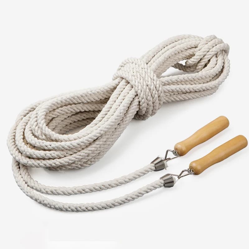 3-20 m wooden handle jumping rod - Fitness Jumping Wheel for Outdoor Sports for Adults for Multi-person Group Training