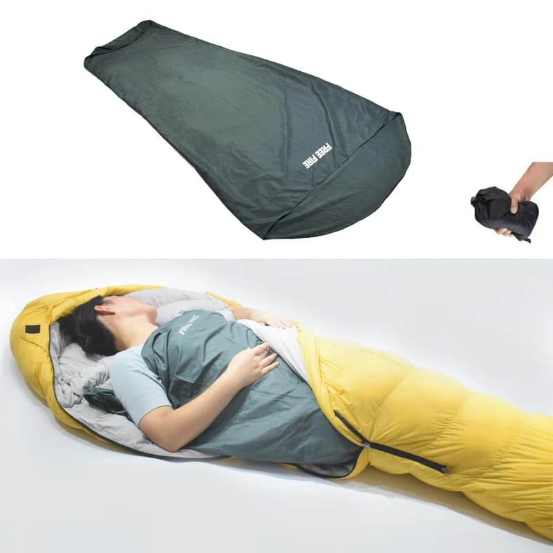 Camping sleeping bag Lining for sleeping bag Lining for sleeping bag Light sleeping bag Rectangular mummy