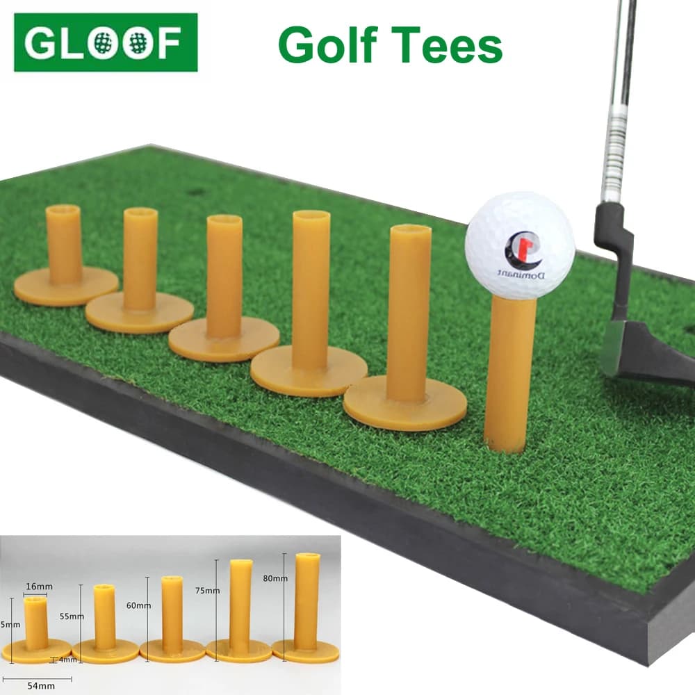 1 pz supporto per tee da golf in gomma resistente tee da golf tappetino in plastica supporto per pallina da golf attrezzatura per allenatore per principianti