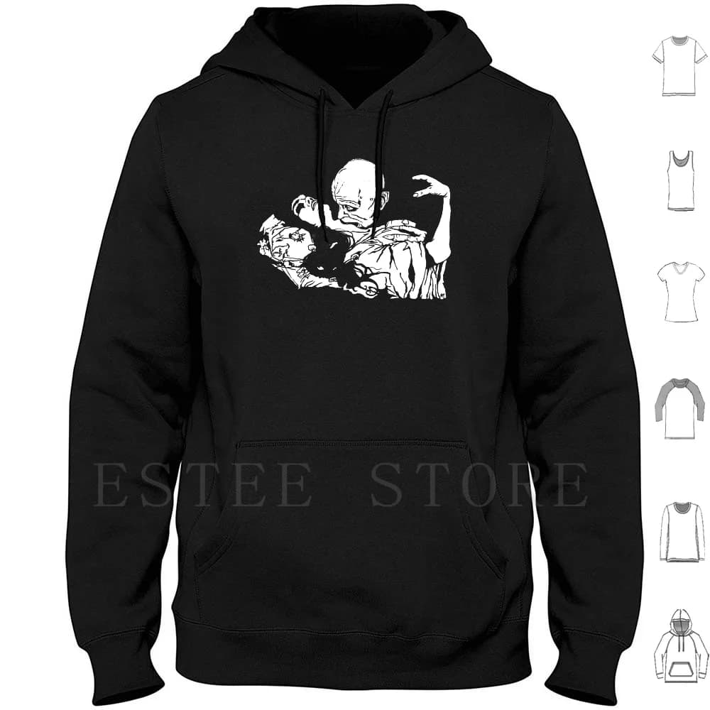 Nosferatu Felpe con cappuccio a maniche lunghe Vampire Horror Zug Film Classic anni '20 Noire Ancient Blood Sucker