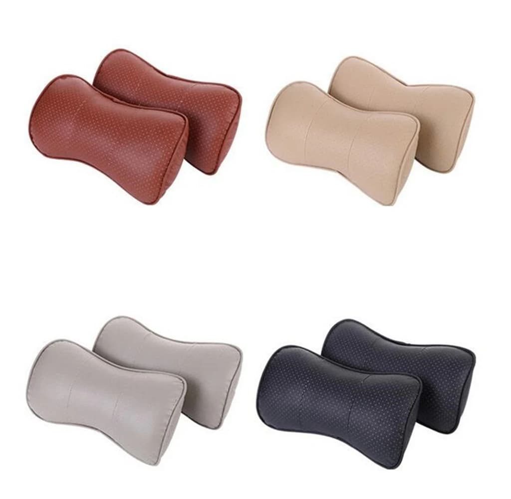 2 pezzi cuscino per auto poggiatesta poggiatesta sedile cuscino di sicurezza supporto memoria poggiatesta in cotone supporto lombare cuscini per la vita del sedile