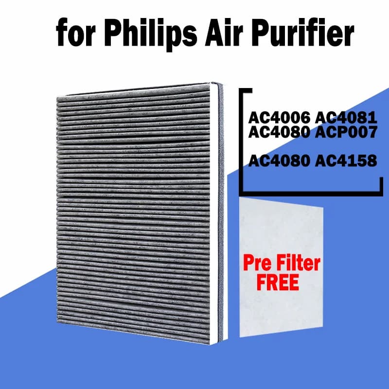 Filtro composito di ricambio Hepa e carbone attivo AC4158 AC4125 per Philips AC4080 AC4081 AC4006 P007 purificatore d'aria