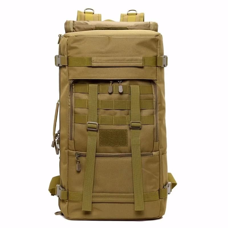 50L Large Capacity Men's Tactical Backpack Waterproof Hand Luggage Shoulders Bag Oxford Hiking Camping Travel Bag