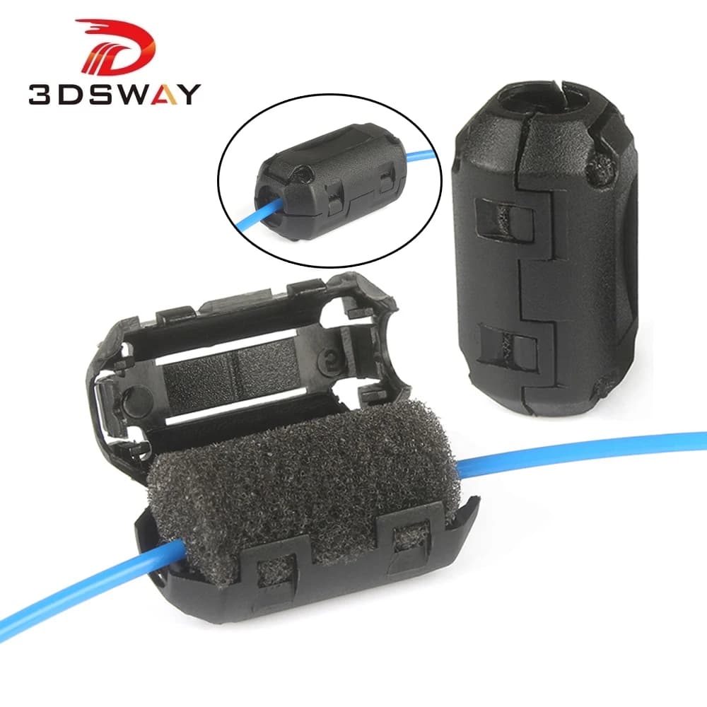 3DSWAY 3D Printer Parts PLA ABS TPU PETG Filament Filters Dust removal Antistatic nozzle for clean debris for Ender 3