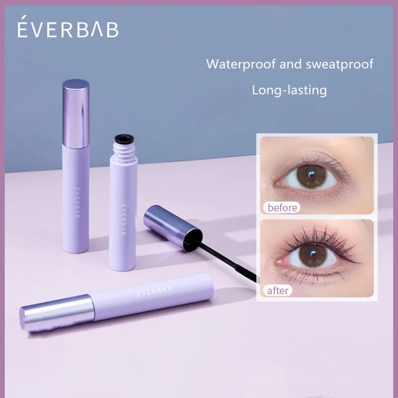 Everbab ciglia Primer Styling impermeabile Curling impostazione liquido impermeabile allungare spessa imitazione Mascara ciglia umano