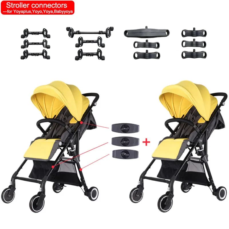Connettori per passeggini gemelli Bebe accessori per Yoya Plus YoyaYoyo Babyyoya Vovo Tianrui Cybex Bugaboo carrelli universali