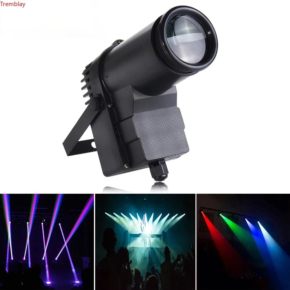 10W Mini DMX512 stage light RGBW disco beam led pinspot light per DJ party KTV mirror ball pin spot lights faretti