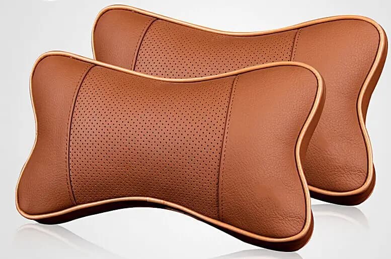 Cuscino per poggiatesta ergonomico per seggiolino auto in cotone memory da 2 pezzi