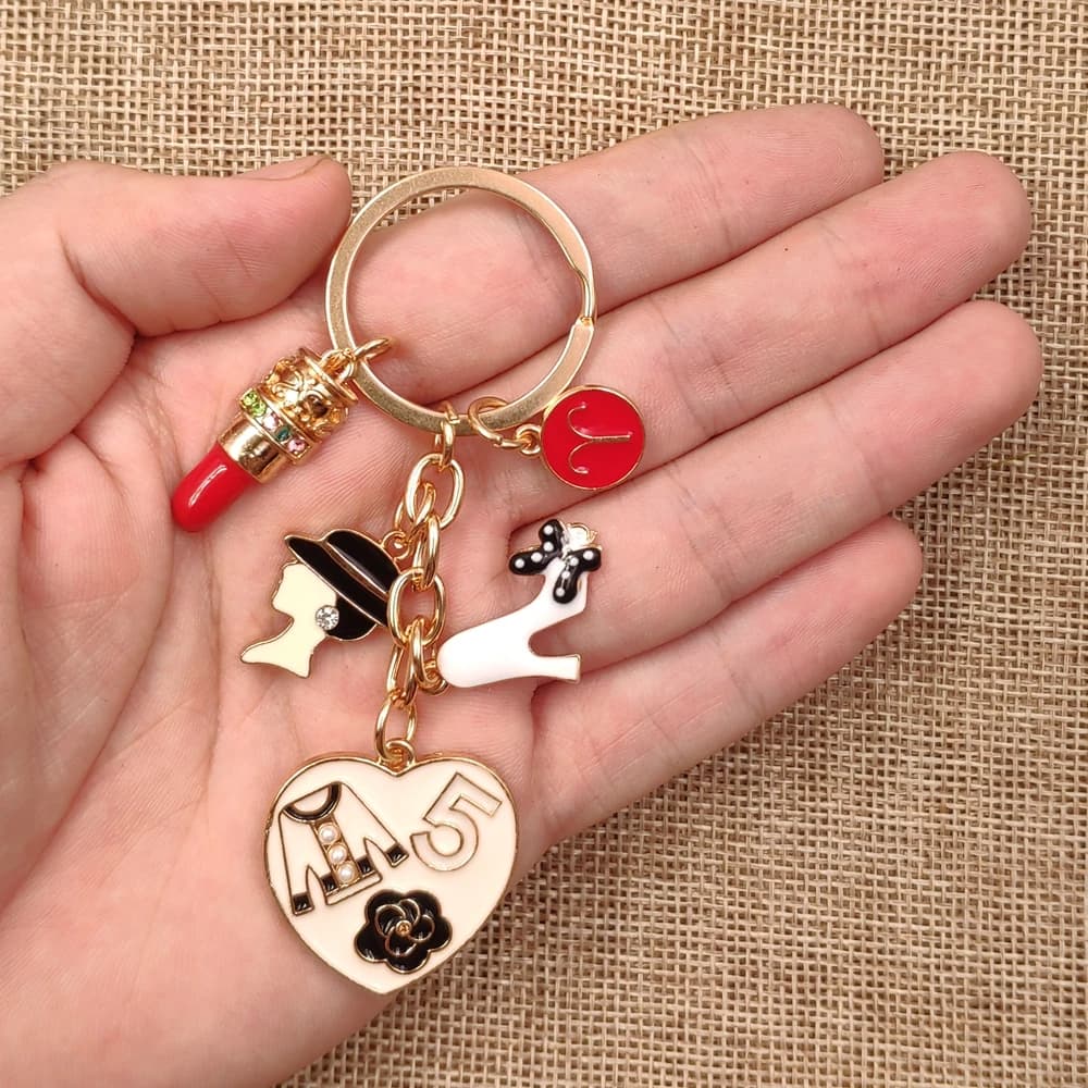 12 segni costellazioni zodiaco portachiavi donna signora portachiavi cuore femminile rossetto stile regalo