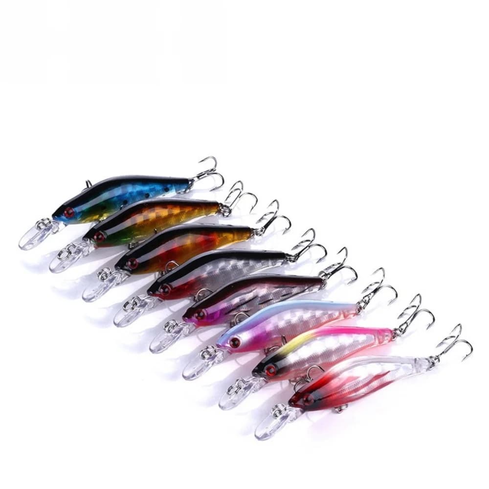 1pc Minnow Fishing Lures 6.3g 80mm Wobbler Fishing Tackle With 8 Colors Available Good Quality Bionic Hard Baits Treble Hooks