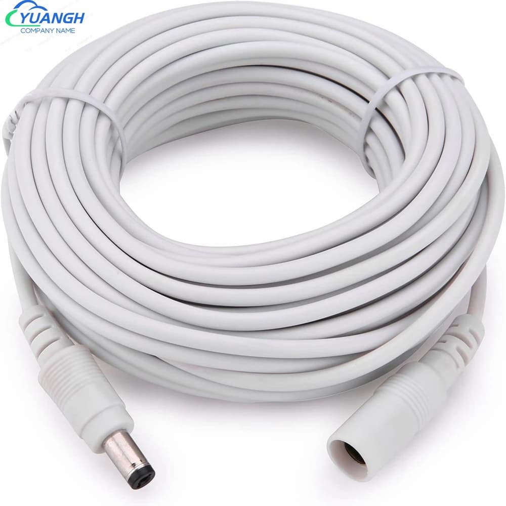 Cavo di prolunga adattatore di alimentazione DC 12V Cavo di alimentazione maschio femmina da 5,5 * 2,1 mm Estendi cavo per router telecamera CCTV