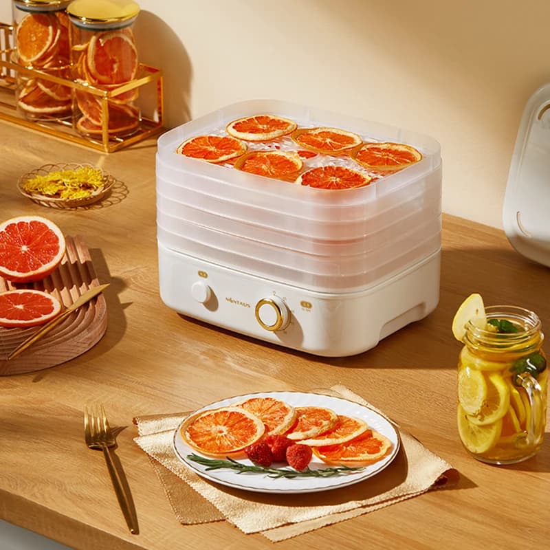 Mini disidratatore per alimenti, piccoli strumenti per carne secca ad aria, casa, mini essiccatore per alimenti per animali domestici, 5 pallet, snack alla frutta, strumenti fatti in casa, 1 pezzo