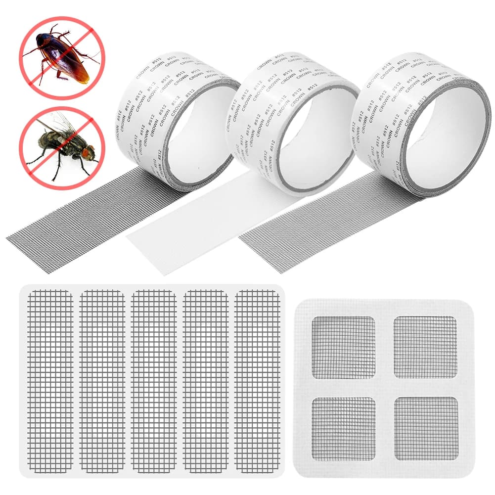 Rete per finestre anti-zanzara maglia adesiva Patch riparazione nastro schermo porta finestra zanzariera riparazione Patch schermo foro rotto