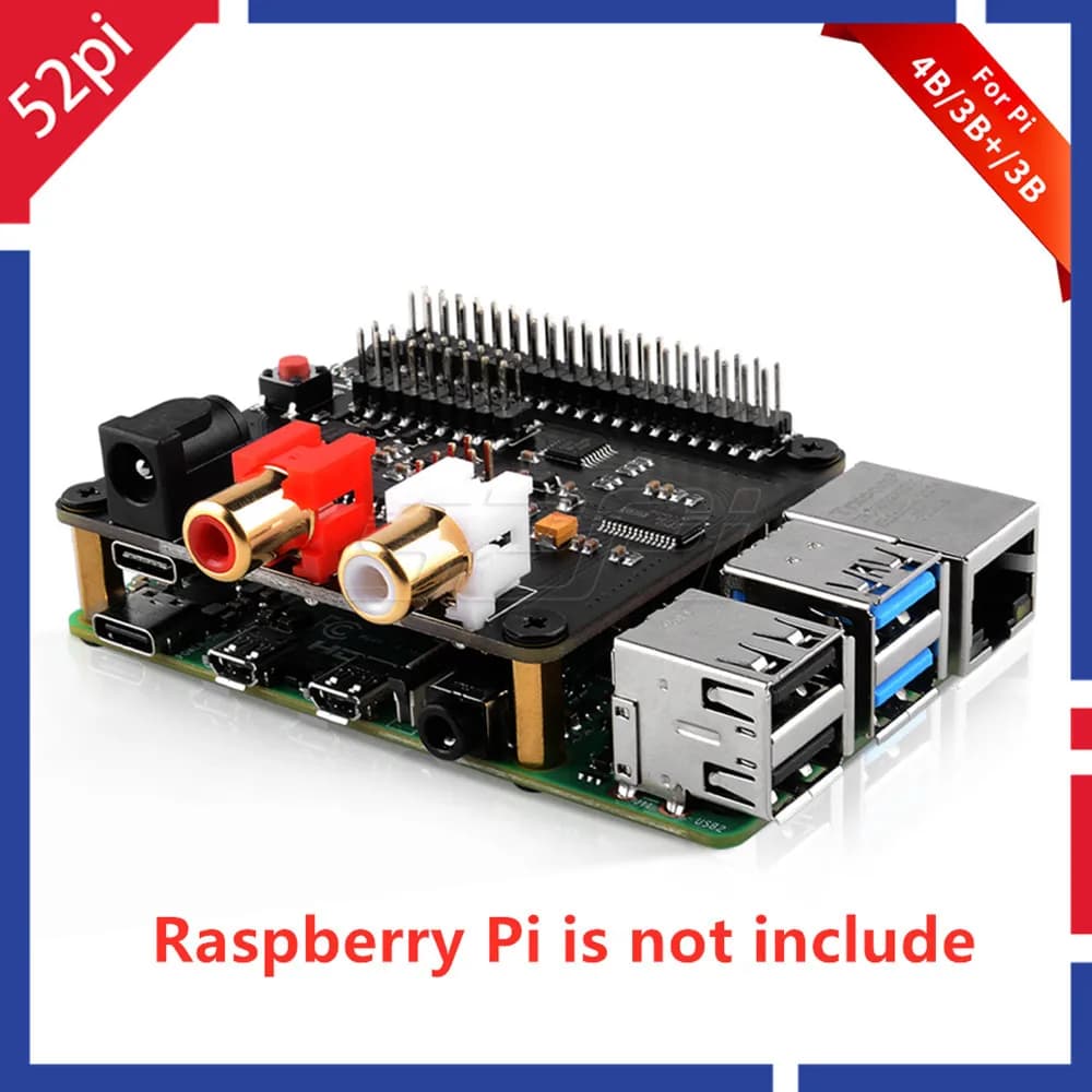 52Pi X930 Bluetooth 5.0 HiFi DAC HAT supports secure restart, secure shutdown and complete shutdown from Software for Raspberry Pi 4B/3B +/3B