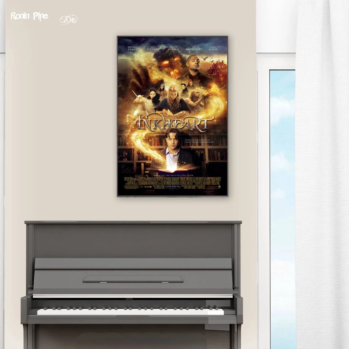 Inkheart Classic Movie Poster Stampa artistica su tela Pittura Immagini murali Soggiorno Decorazioni per la casa (senza cornice)