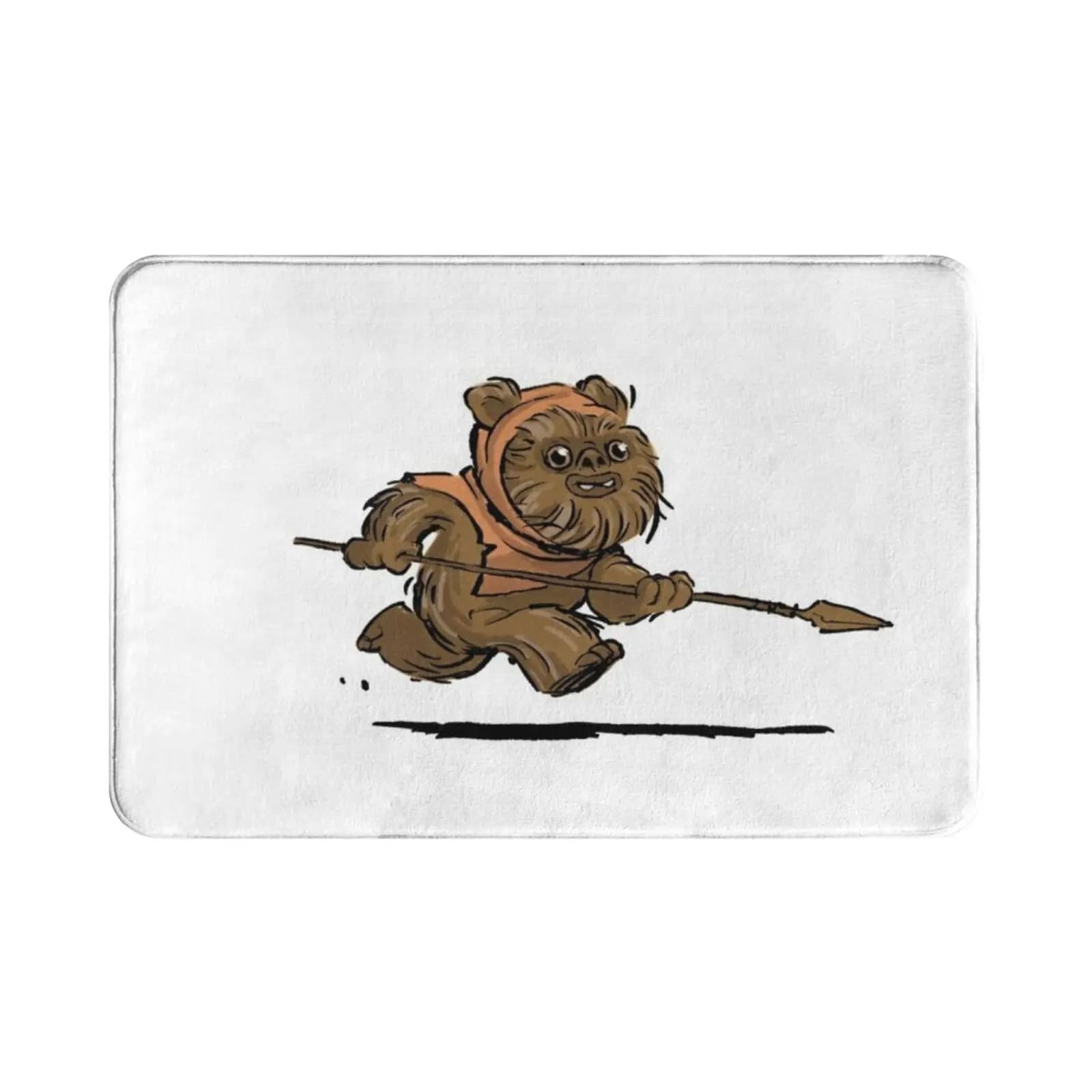 Ewok Tappeto Tappetino Tappeto Cuscino Morbido antiscivolo Ewok Cute Manga Christmas Fanart Tappeto