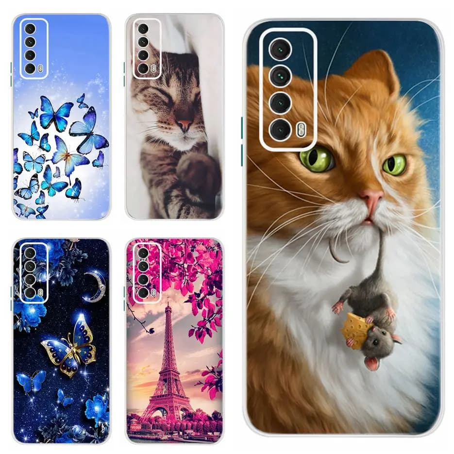 Per Huawei P Smart 2021 custodia PPA-LX2 custodia morbida e sottile in Silicone per Huawei PSmart 2021 Cover posteriore protettiva Shell Coque