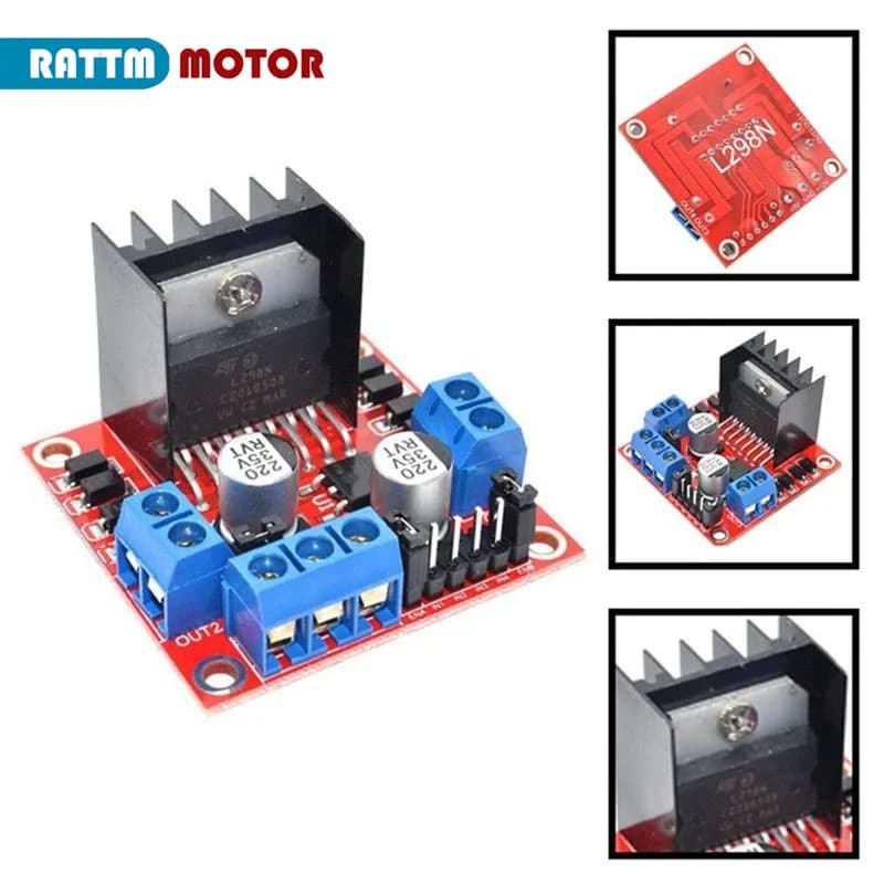 3 pcs motor DC L298N Module controller card double bridge H for Arduino