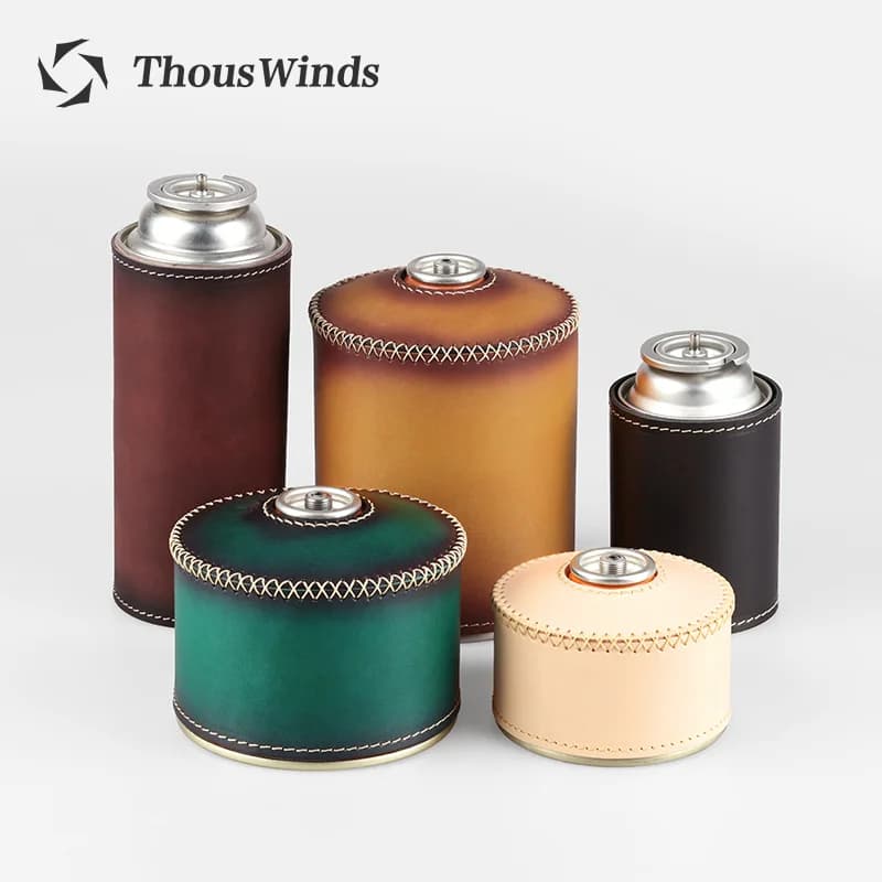 Thous Winds Thous Winds hand-made leather gas tank cover for outdoor gas tank, outdoor camping supplies