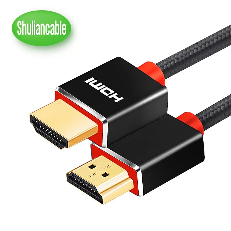 HDMI cable Shuliancable 3m 5m 10m 15m 20m Nylon cable HD 1080P 3D gold plated cable for computer HDTV Xbox PS3