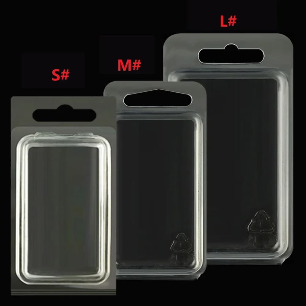 5 pcs/lot thickening PVC Covers Transparent Plastic Box Suitable for Fishing / Lead/Slow bait provides equipment accessories