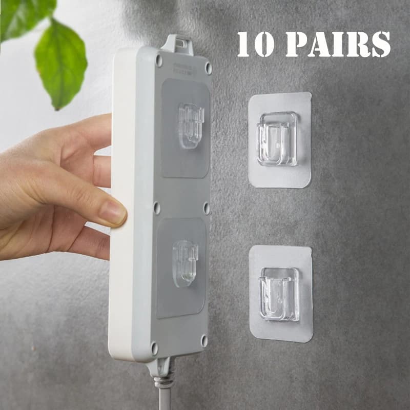 Ganci da parete adesivi biadesivi Appendiabiti Forte supporto a ventosa trasparente per ganci per specchio con cornice per foto da cucina e bagno
