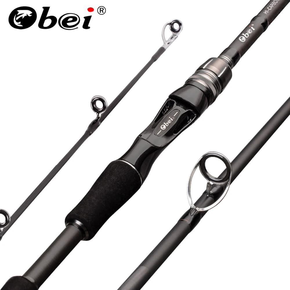 Obei Spurs 1.98m 2.28m 2.58 3 sezioni Bait Casting Canna da pesca Viaggio Ultra leggero Casting Spinning Boat Lure 7G-55G M/ML/MH Rod