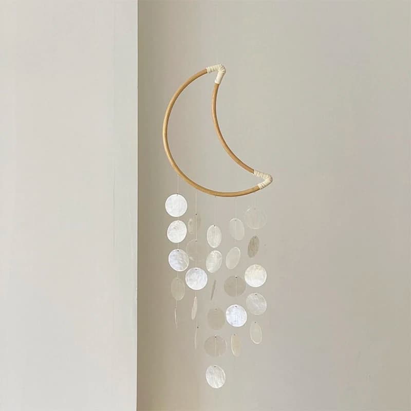 Natural Shell Wind Chime Nordic Korean Style Hotel Dorm Home Office Nursery Decor Hanging Decorations Photography Accessories