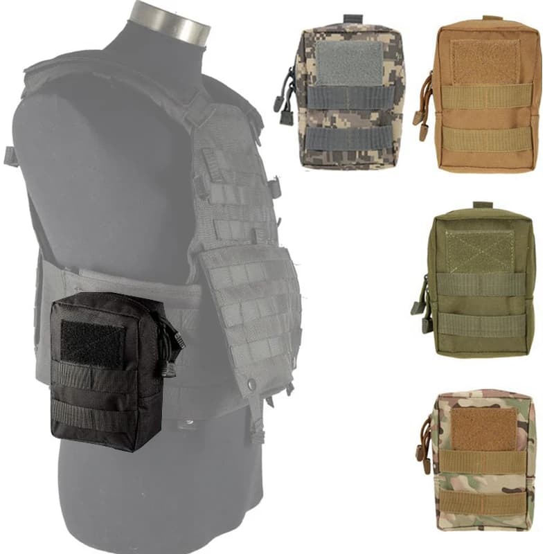 Organizer per cintura EDC Custodia per attrezzi Molle EDC Ihone Chiavi per soldi Carry Accessori per attacco tattico Molle con gancio e anello