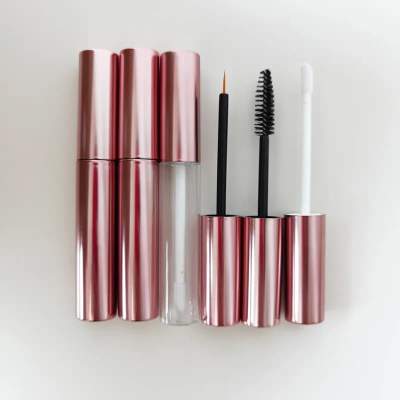 10-100 pcs 10ml tubes lip gloss vacuum tube containers Mascara Eyeliner tube growth eyeliner tubes liquid bottle gold purple matt