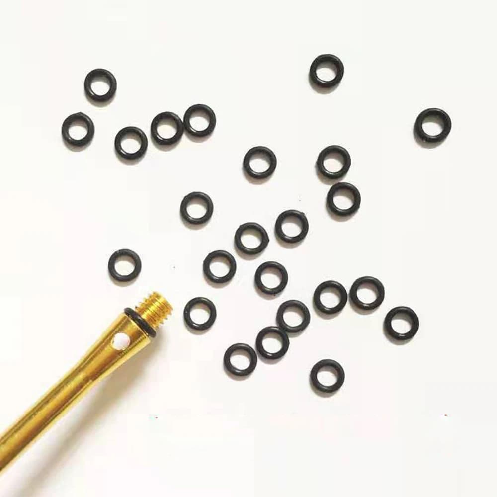 50 pz/100 pz Alluminio Dardo Albero di Gomma O Ring Antiscivolo O Rings Freccette Punta di Freccia Sostituire Guarnizione Grip Rondella Occhielli Steli