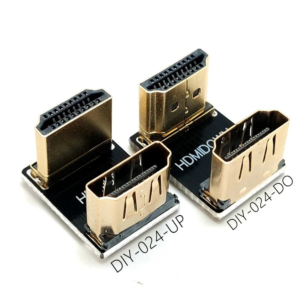 HDMI-Compatible Adapter 90 270 Degree Right Male To Female Converter Extender For PS4 HDTV Projetor Laptop Monitor