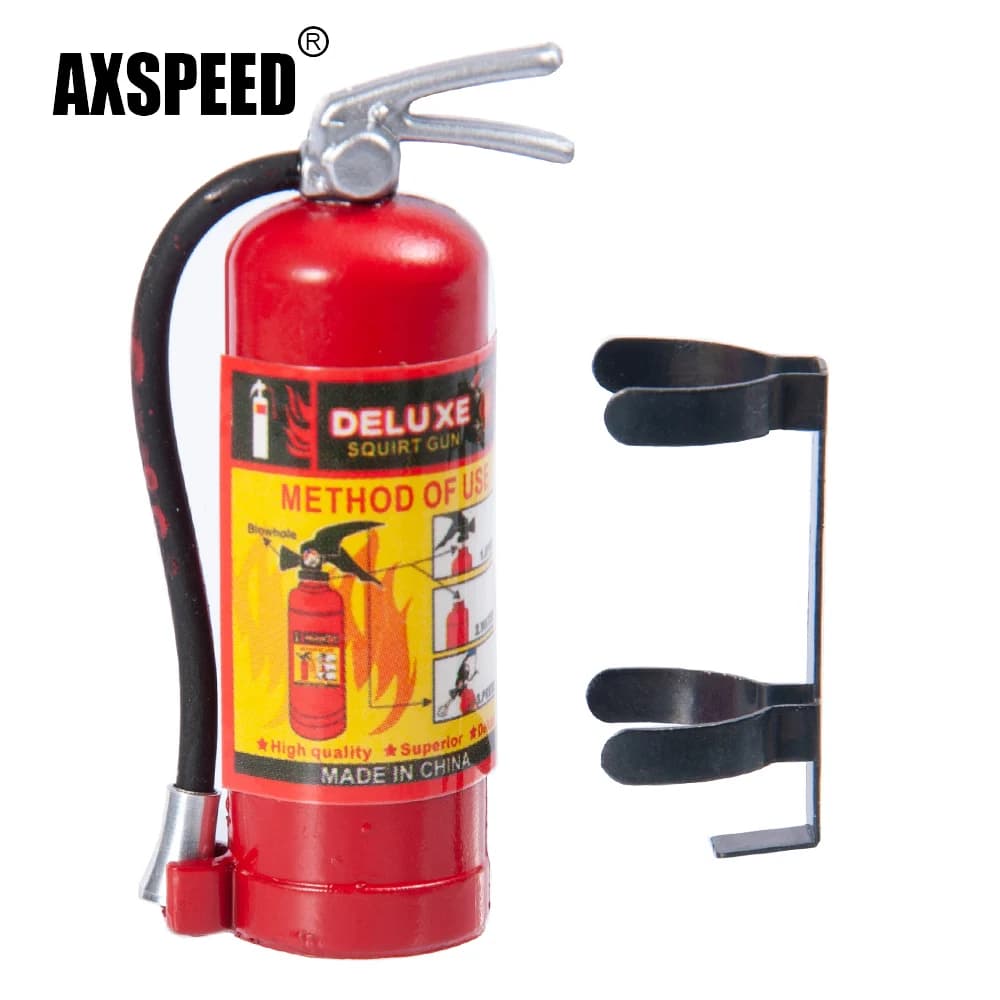 AXSPEED Simulato Mini Estintore per Axial SCX10 Wraith TRX4 Tamiya 1/10 RC Auto Camion Decorazione Strumento Parte