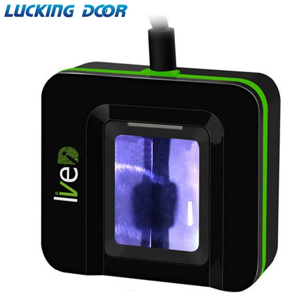 ZK Live20R Biometric Fingerprint & ID Card Reader - USB Access Control Scanner with Live Detection, Plug & Play for Office/Home