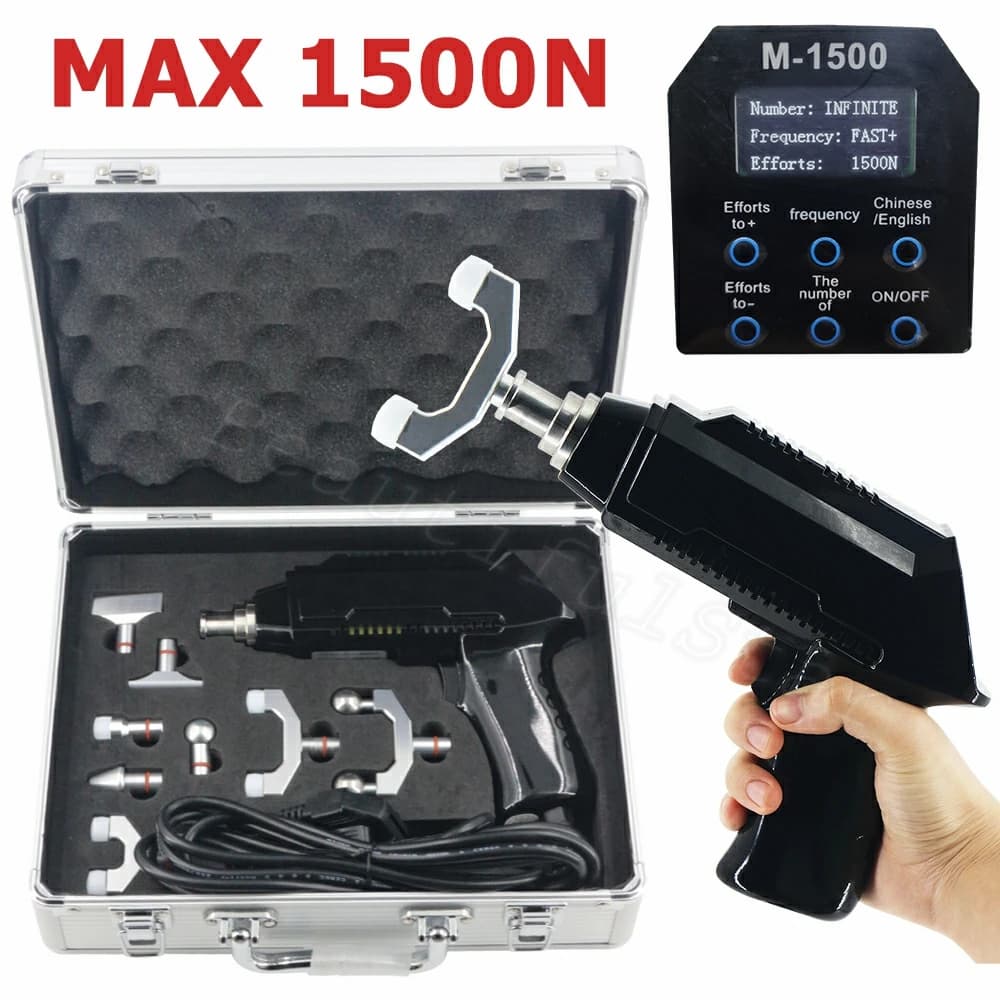 Electric Chiropractic Adjustment Tool Spine Pulse Massage New Body Relaxation Massage with Adjustable Correction Gun 1500N