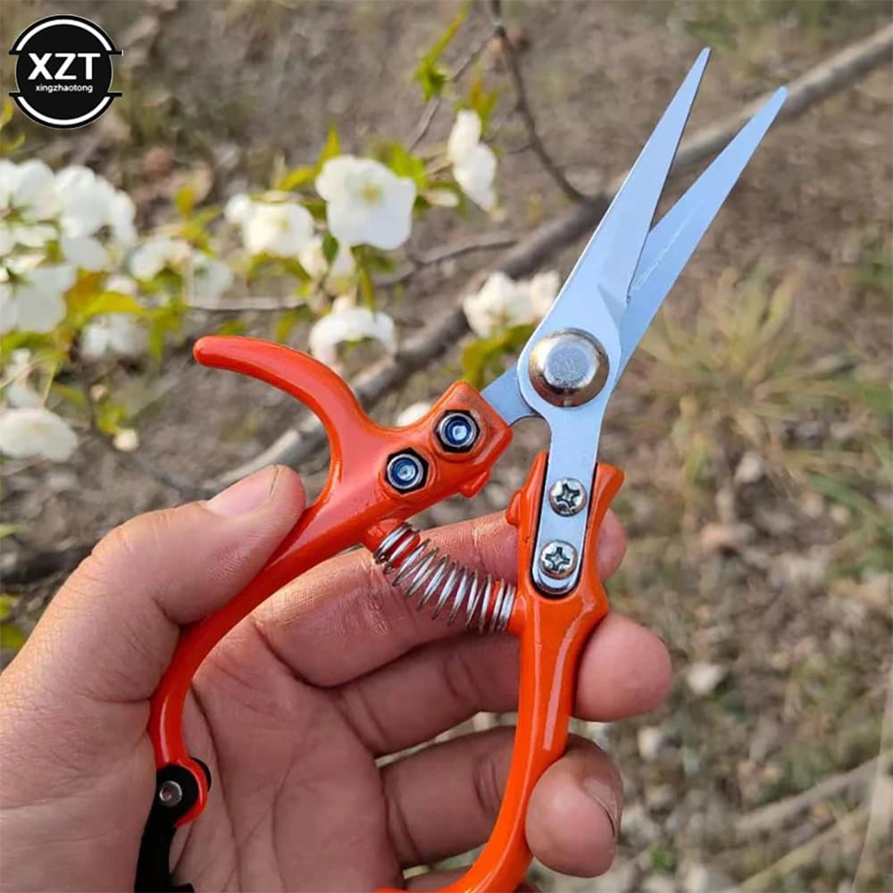 Garden scissors multifunction garden scissors pruning scissors for spring gardening in manpower saving stainless steel