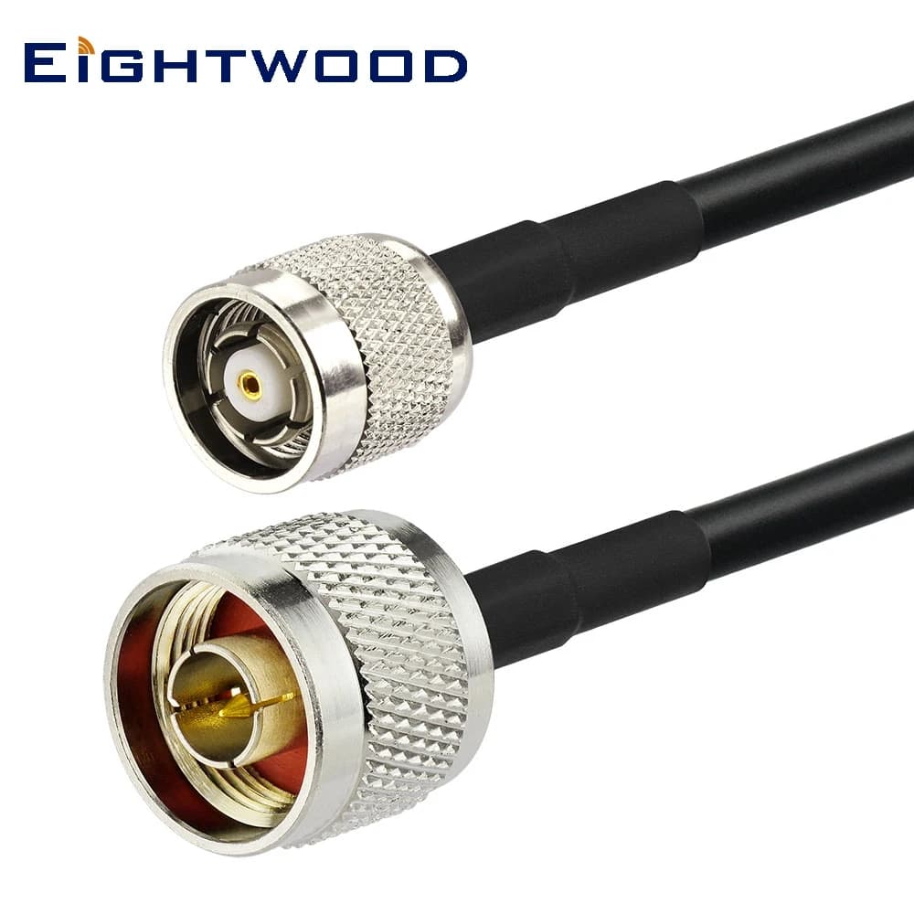 Eightwood N Maschio a RP-TNC Maschio Adattatore Cavo di Prolunga RG58 1m per Antenna WiFi Hotspot Booster Router Ripetitore Amplificatore Modem