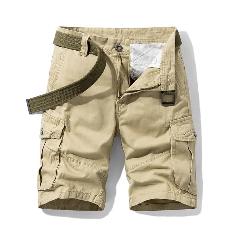 Pantaloncini cargo militari multitasche larghi da uomo estivi 2025 Pantaloncini tattici da uomo in cotone kaki maschile Pantaloni corti 30-38 Senza cintura