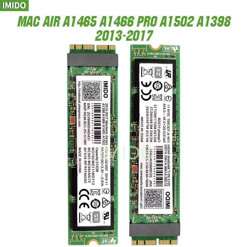 NEW 128G 256G 512G 1TB 2TB SSD For Macbook Air/imac PRO 2013 2014 2015 A1465 A1466 A1502 A1398 Mini SOLID STATE DISK