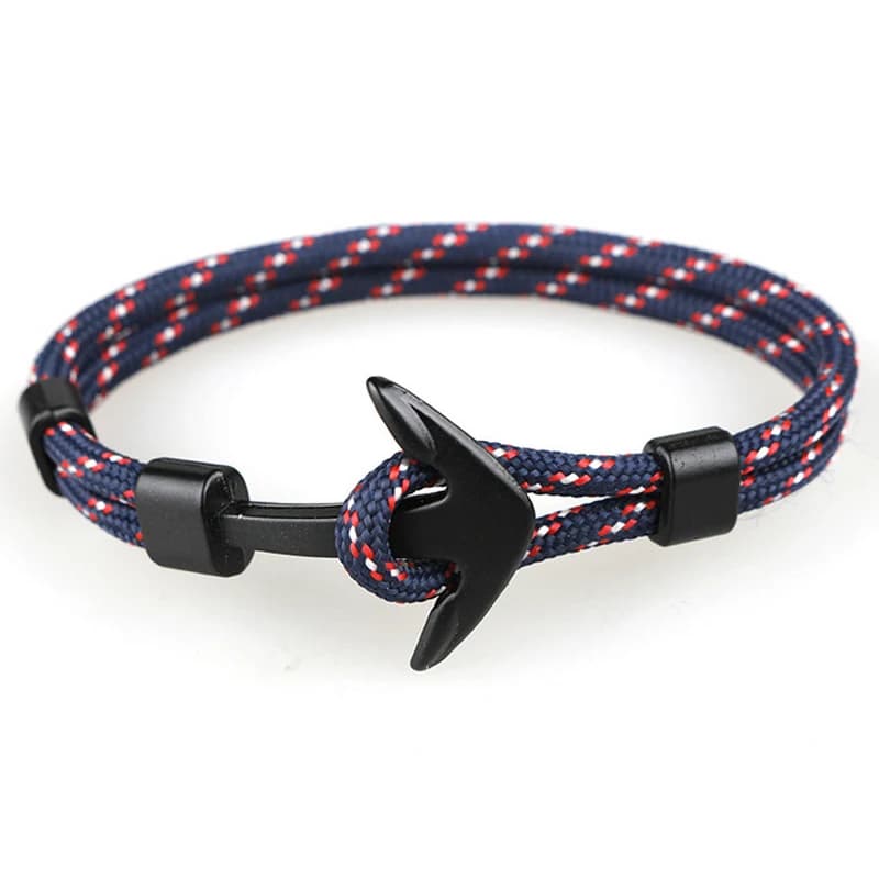 Clear Inventory Clear Inventory 5% Extra Discount for fans Survival Rope Bracelet Chain Multilayer Anchor Bracelets for Men Gift