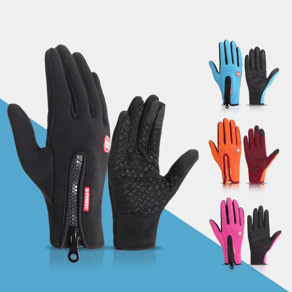 Antivento Bicicletta lungo dito Guanti Guanti Touch Screen di Guida MTB Guanti Della Bicicletta Termica Del Motociclo Caldo di Inverno di Autunno
