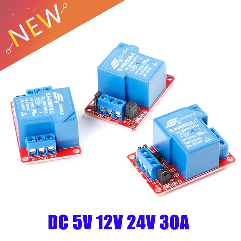 DC 5V 12V 24V 30A Ad Alta Potenza 1 Canale Modulo di Relè della manica Con Accoppiatore Ottico Isolamento H/L livello Triger per Arduino Relè