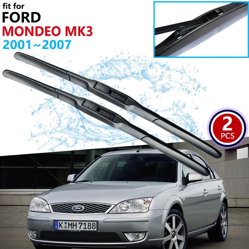 Per Ford Mondeo MK3 2001 ~ 2007 2004 2005 2006 Parabrezza Anteriore Tergicristalli Auto Spazzole Tergicristallo Accessori Auto