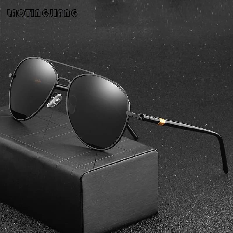 Luxury Men's Sunglasses For Men Women Driving Pilot Sun Glasses Vintage Black Designer Sunglasses Women's Shades