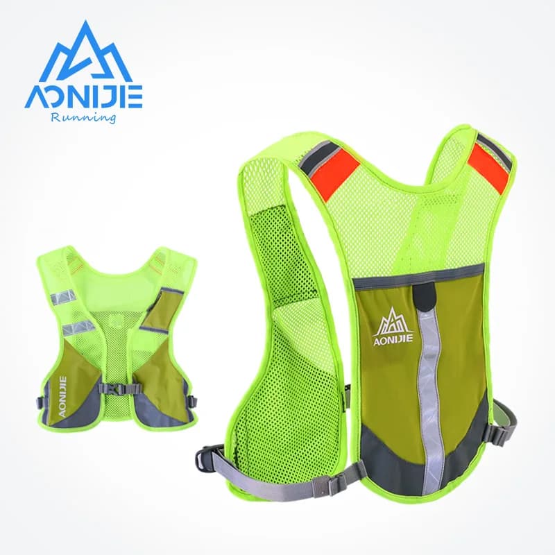 AONIJIE E884 Reflective Hydrating Package Backpack Backpack Knit Bag Slinging Water Bottle of Camping Hiking Race And Jogging Marathon Race
