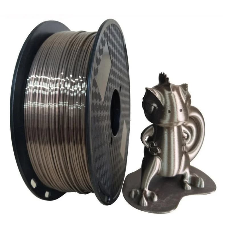 Silk PLA Rose Gold 1,75 mm 3D Printer Filament Brilliant Setosa Pen 3D Polished Metal Metallic Print Materials Rich Lustre