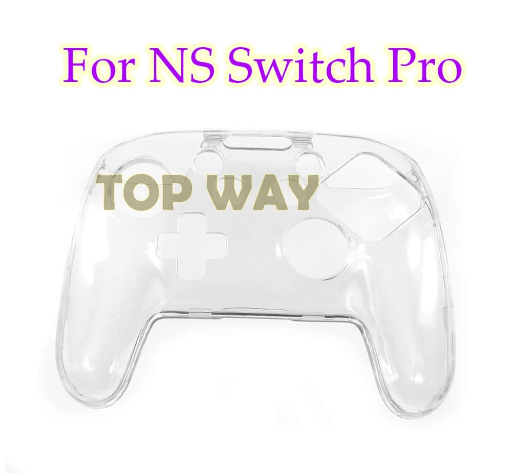 1 pz custodia rigida per controller copertura protettiva maniglia guscio trasparente cristallo trasparente per controller Nintend Nintendo Switch Pro